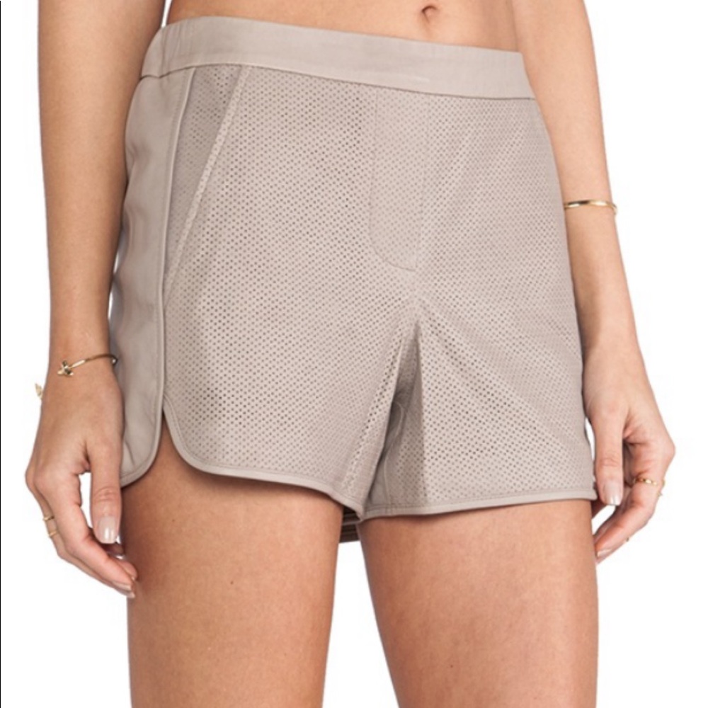 Leather Trina Turk Shorts